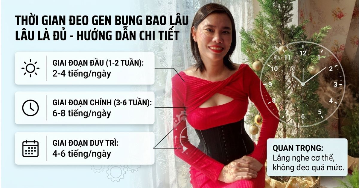 Thời gian đeo gen bụng