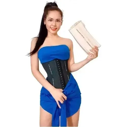 Đai nịt bụng Latex Corset Chuẩn màu ghi