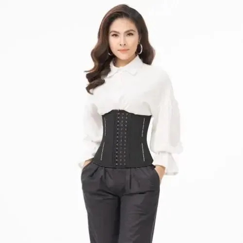 Latex Châu Âu Corset Chuẩn mặt trước